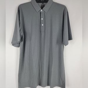 Crestgolf Golf Polo Shirts‎ for Men Collared Short Sleeve Grey Size Medium